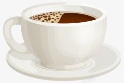 泡着咖啡的奶茶杯素材