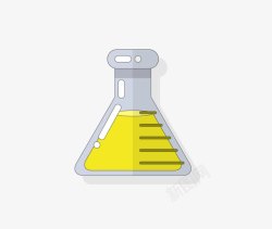 化学实验瓶透明玻璃图标高清图片