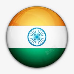 国旗印度对世界标志图标图标