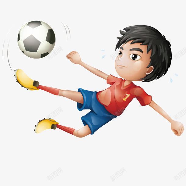踢球男孩png免抠素材_新图网 https://ixintu.com 男孩 足球 踢球 运动