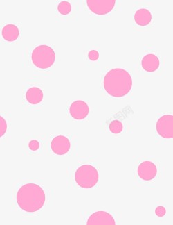 粉色小清新圈圈底纹素材