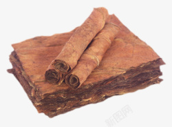 长方形卷好的烟草干烟叶实物素材