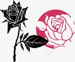 干花束复古玫瑰花图标高清图片