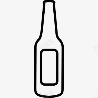 空的啤酒瓶图标图标