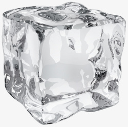 晶莹的冰块手绘白色立体冰块冰高清图片