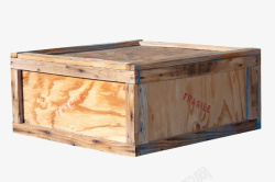 木质盖子封闭的木箱高清图片