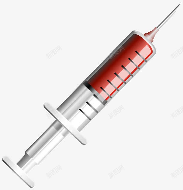 针筒png免抠素材_新图网 https://ixintu.com 健康 医疗设备 手绘疫苗打针插画 打针 生病 疫苗打针