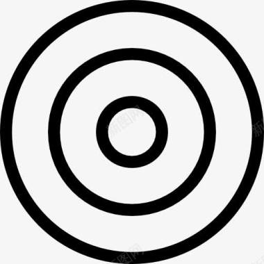 目标同心圆符号图标图标