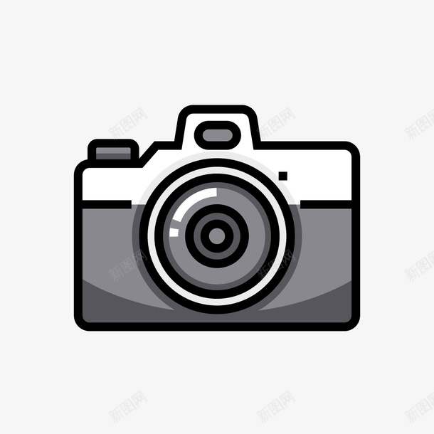 数码相机png免抠素材_新图网 https://ixintu.com 光泽 反光 圆形 工具 数码 相机 线稿