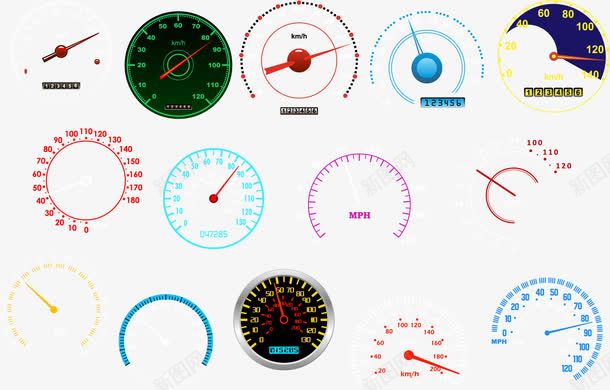 汽车仪表盘矢量图eps免抠素材_新图网 https://ixintu.com 仪表盘 显示 汽车 汽车仪表盘 速度 矢量图