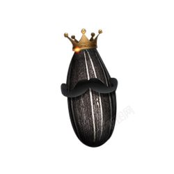 香瓜子戴皇冠的皇葵香瓜子高清图片