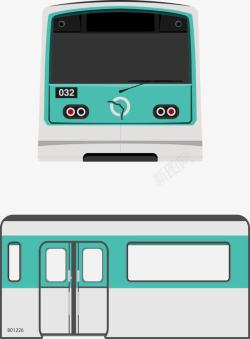 铁路列车卡通车头和车厢高清图片