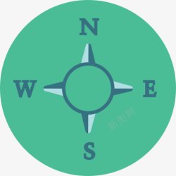 位置图罗盘图标高清图片