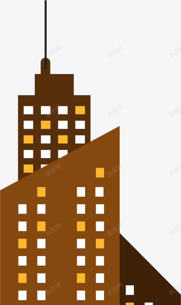 城市高楼大厦剪影png免抠素材_新图网 https://ixintu.com 卡通 地标 城市高楼 大厦 建筑物