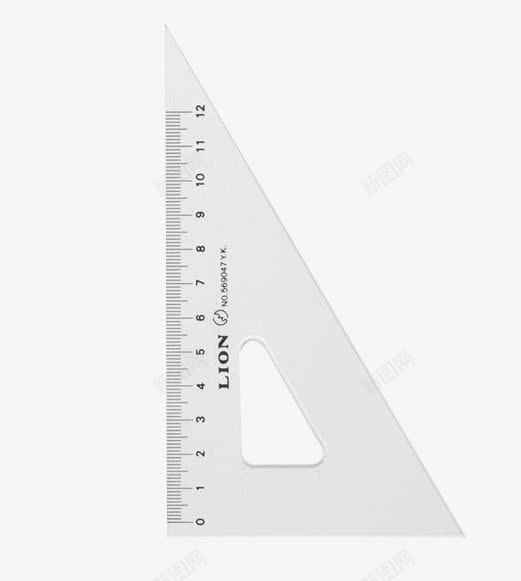 一块直角三角尺png免抠素材_新图网 https://ixintu.com 一块 三角尺 刻度尺 实物 直角