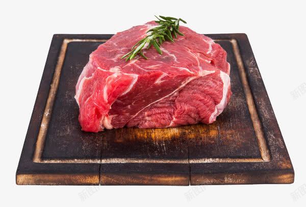 牛肉和案板特写png免抠素材_新图网 https://ixintu.com 实物 新鲜牛腩 牛肉 牛肉和案板特写 神户牛肉 肌肉 脂肪 食材