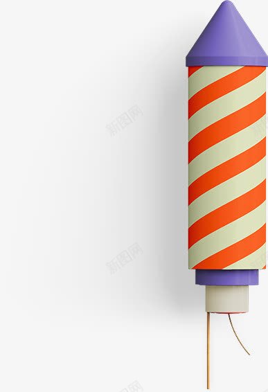 创意3D纸片手工制作图标png_新图网 https://ixintu.com 3D ICON素材 创意物品 火箭 烟花 礼花 立体 纸壳素材 高清素材