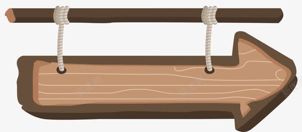 木板指示牌png免抠素材_新图网 https://ixintu.com 吊牌 挂牌 指示牌 木吊牌 木招牌 木挂牌 木材 木板 木质 麻绳