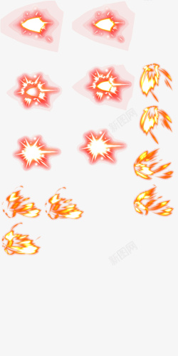 游戏火焰岛红色爆炸火焰效果高清图片