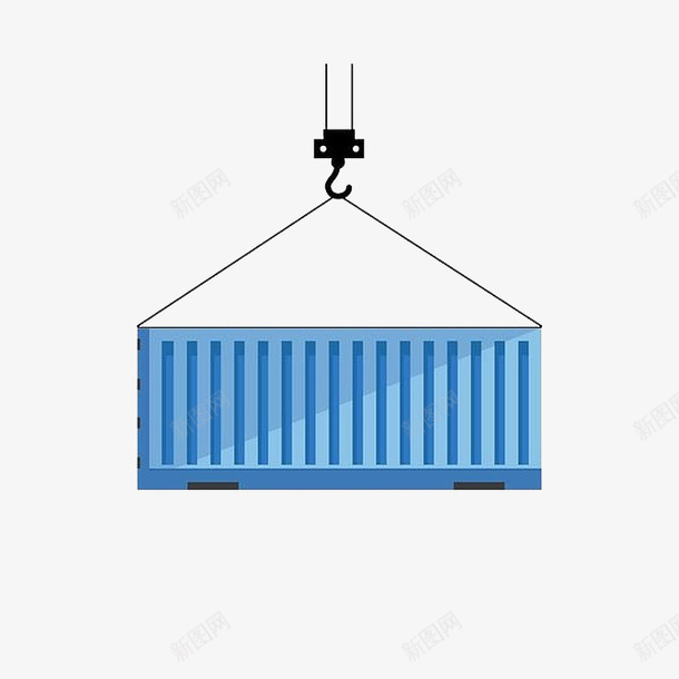 卡通蓝色的一个集装箱png免抠素材_新图网 https://ixintu.com 免抠 堆叠 货物 货船 货运 运载 运输 铁皮屋 集装箱 集装箱堆场