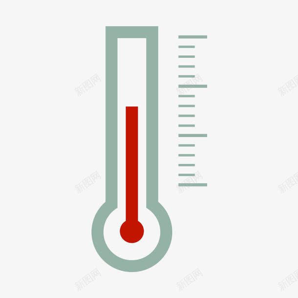 温度计psd免抠素材_新图网 https://ixintu.com 标尺 测量 温度计 素材