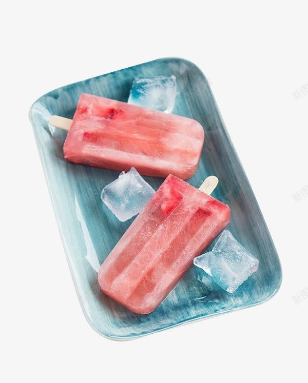 草莓冰棍png免抠素材_新图网 https://ixintu.com 产品实物 冰棍 冰棒 夏天 草莓
