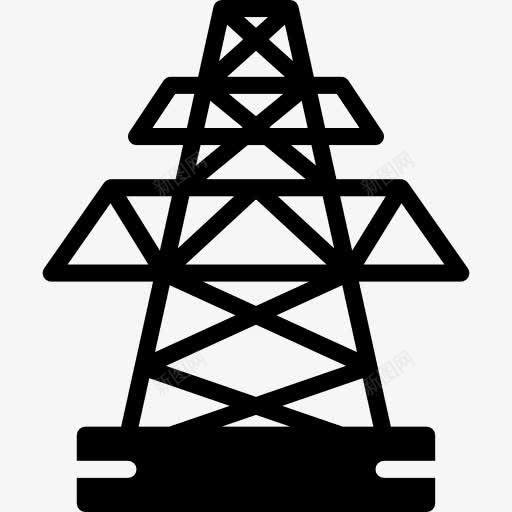 电塔图标png_新图网 https://ixintu.com 塔 工业 工具 建筑 建筑与城市 电力 电力线 电塔 能源 高压电塔