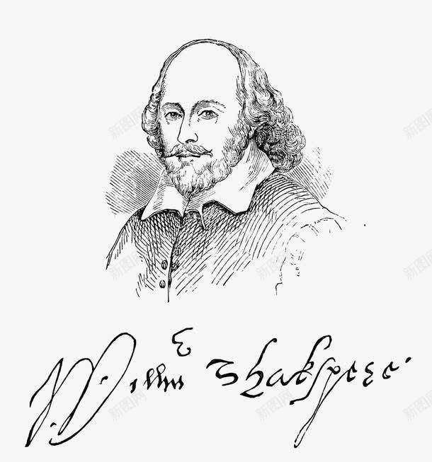 莎士比亚亲笔签名png免抠素材_新图网 https://ixintu.com 亲笔签名 作家 剧院 历史 头像 手绘 时代 素描 莎士比亚 著名诗人