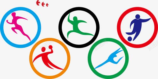 体操运动宣传墙画png免抠素材_新图网 https://ixintu.com 体操 墙画 奥运 奥运五环 宣传 排球 运动