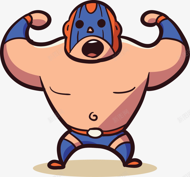 卡通强壮肌肉男人png免抠素材_新图网 https://ixintu.com 健康 强壮男人 强身健体 搏击 肌肉男人 运动健身 锻炼