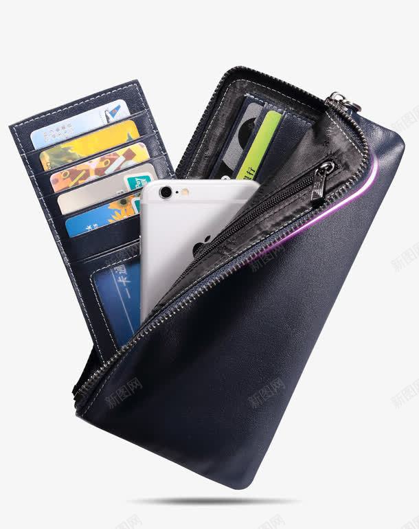 黑色钱包png免抠素材_新图网 https://ixintu.com 手机 男士钱包 皮包 钱包 银行卡