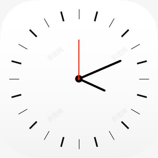时钟白色的iOS7LikeMacIcons图标png_新图网 https://ixintu.com Clock White 时钟 白色的