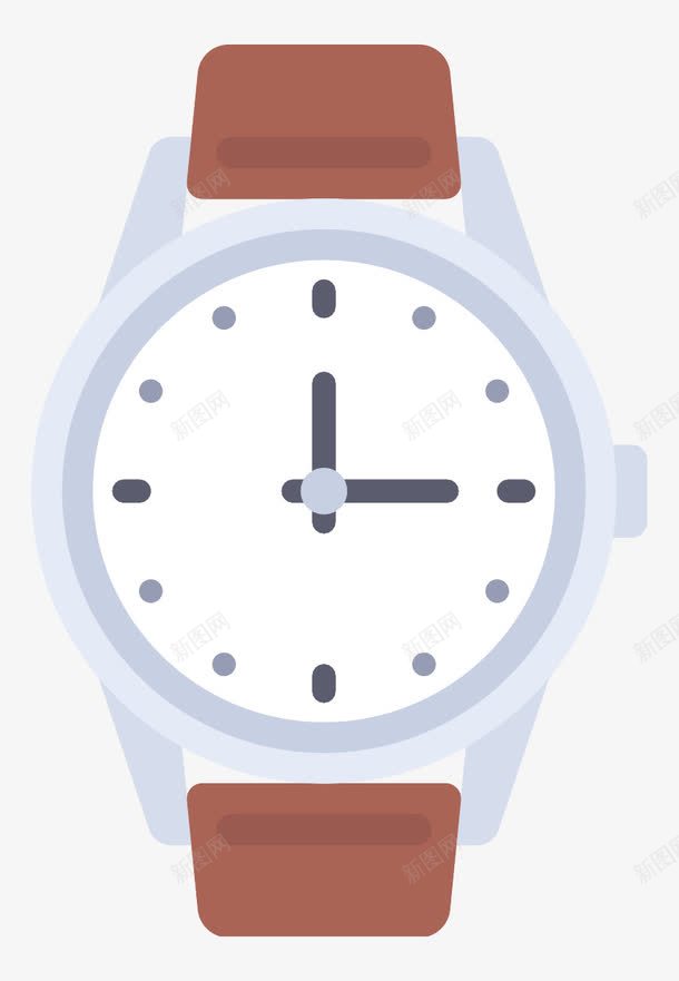 扁平化手表png免抠素材_新图网 https://ixintu.com 分针 刻度 手表 时针 时间 表