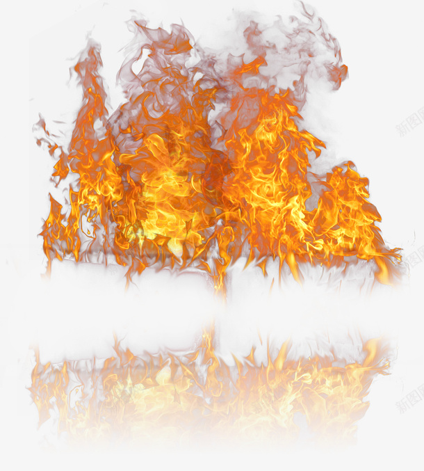 燃烧的火焰和倒影png免抠素材_新图网 https://ixintu.com 倒影 手绘图 火焰 火苗 点燃 烟雾 燃烧的 简图