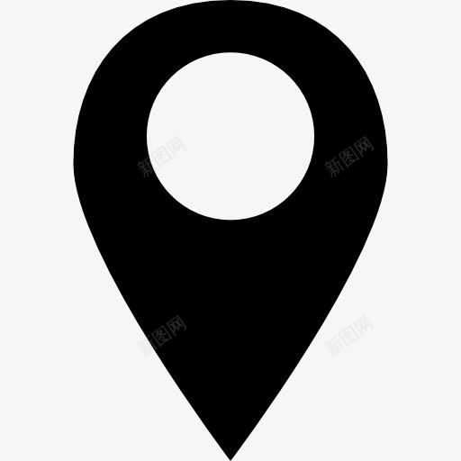 占位符黑色形状定位地图图标png_新图网 https://ixintu.com 占位符 地图和国旗 定位 工具 暗 点 符号 缪图标 黑