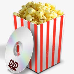 爆米花Nanoiconset图标png_新图网 https://ixintu.com DVD Popcorn 爆米花