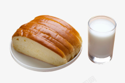 牛奶包牛奶面包早餐高清图片