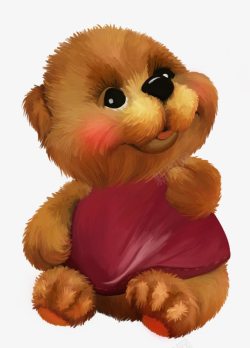 可爱的泰迪熊抱枕可爱卡通泰迪熊高清图片