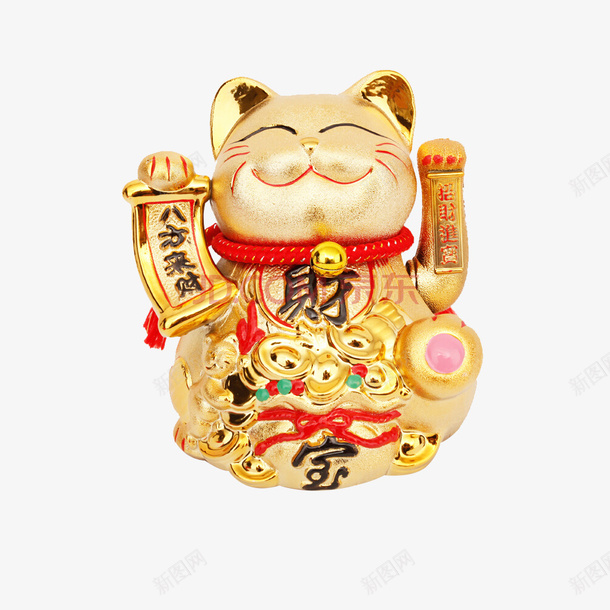 财宝金色招财猫png免抠素材_新图网 https://ixintu.com 富贵 财宝 财富 财源广进 金色 金色招财猫