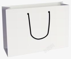 包装袋设计图白色购物袋高清图片