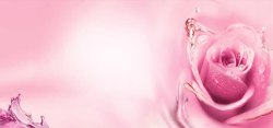 性感时尚连体泳衣粉色花朵背景海报高清图片