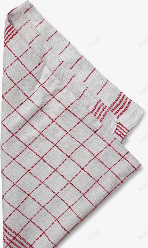 方形的实用餐巾实物png免抠素材_新图网 https://ixintu.com 产品实物 叠好的 方巾 方形 格子 白色 高级