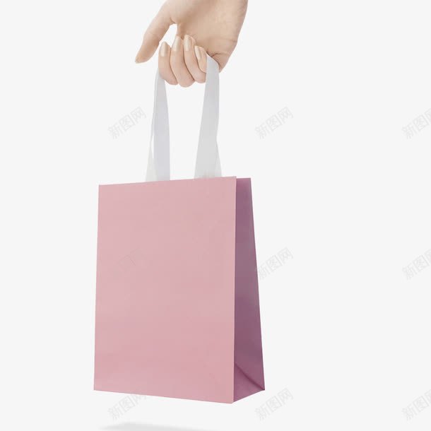 粉色竖版少女心可爱购物袋png免抠素材_新图网 https://ixintu.com 可爱购物袋 手拎袋 粉色购物袋