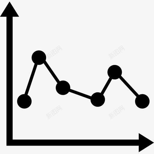 带数据标记的折线图图标png_新图网 https://ixintu.com 折线图符号