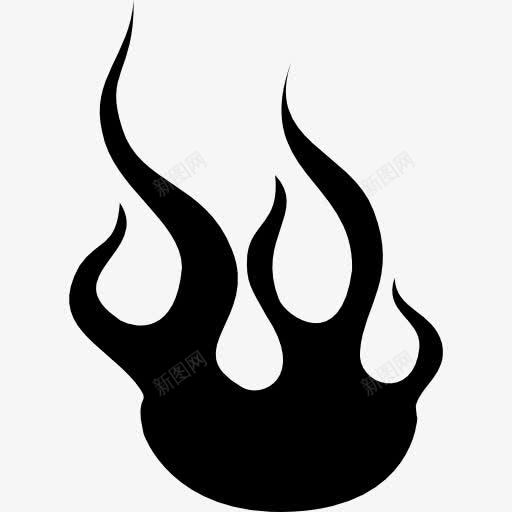 消防图标png_新图网 https://ixintu.com 形状 火 火焰 热 计算机和传媒 黑色
