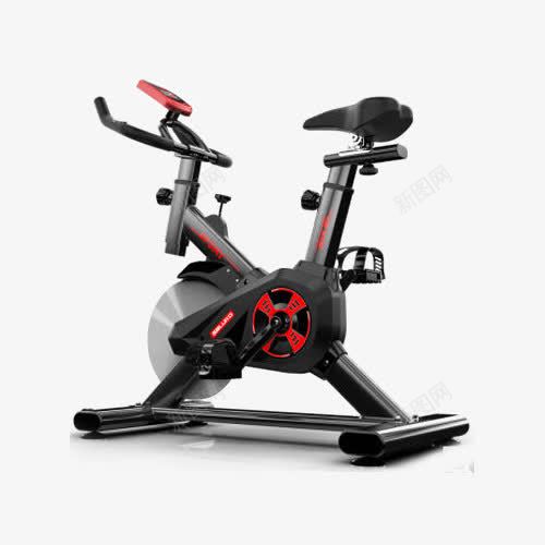 室内健身车png免抠素材_新图网 https://ixintu.com 产品实物 健身器材 减肥运动自行车 动感单车 黑色