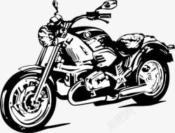 黑色的摩托车摩托车高清图片