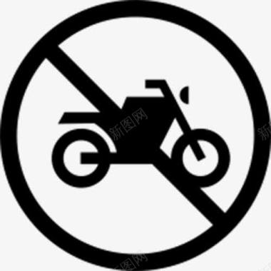 禁止停放摩托车图标图标