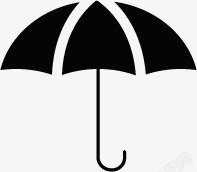 黑色的雨伞网络图标小元素高清图片