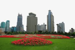上海滨江风光上海人民广场高清图片